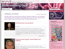 Tablet Screenshot of immunologisch.nl